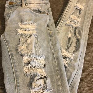 Blank NYC Light Blue Destroyed Jeans